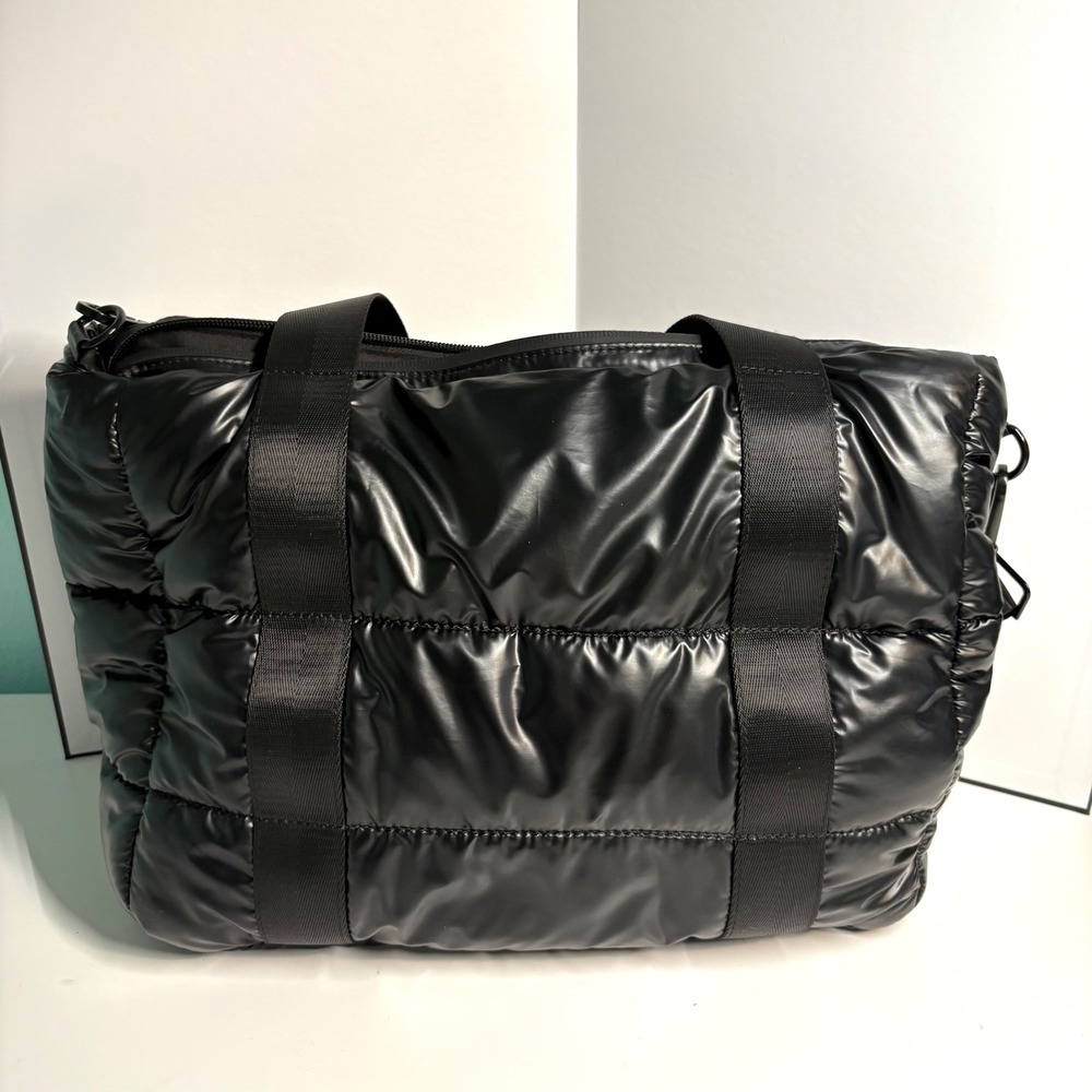 Vintage Havana Women's Black Puffer‎ Tote Bag - Picture 3 of 8